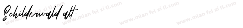 Schilderwald alt字体转换